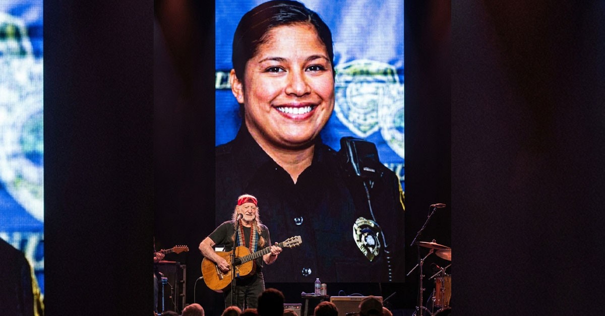 Tonight, the stage wasn't filled with applause, but with Willie Nelson's prayer for a veteran South Texas police officer fighting for her life.