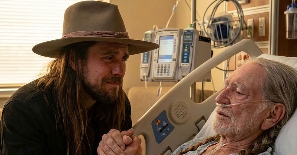 "Dad, I'm here," the image of Willie Nelson and Lukas Nelson brought tears to the eyes of the world, a love that transcends time.