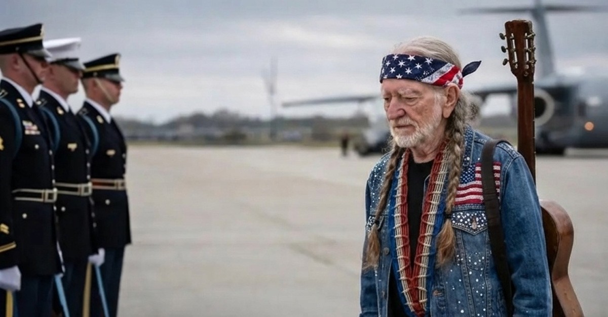Willie Nelson left the funeral, but what he did in court brought the soldiers to tears.